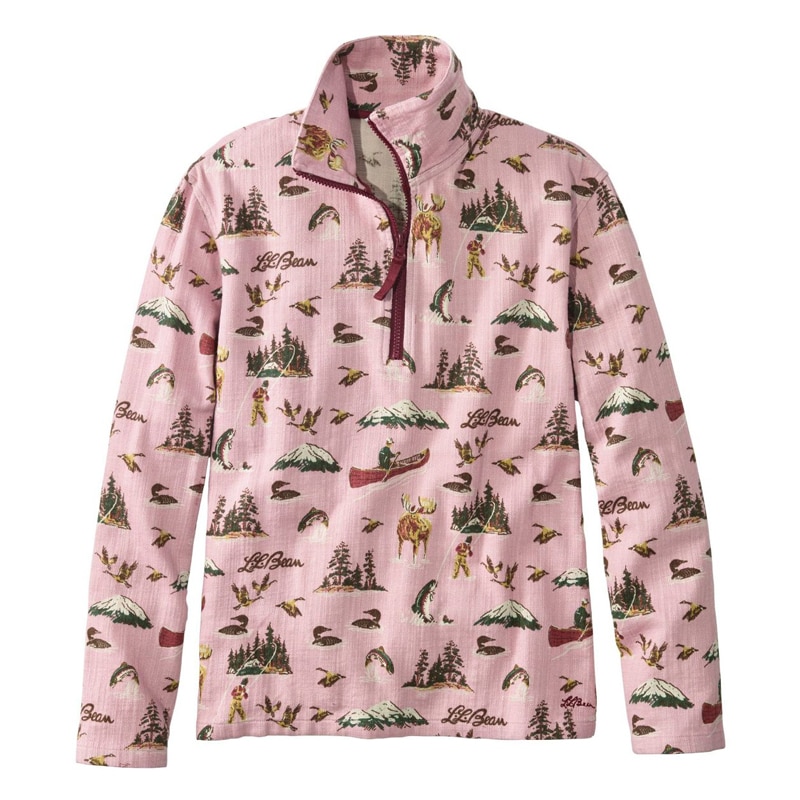 米国フィット・レギュラー シグネチャー・ヘリテージ・テクスチャード・フランネル・シャツ、クォータージップ