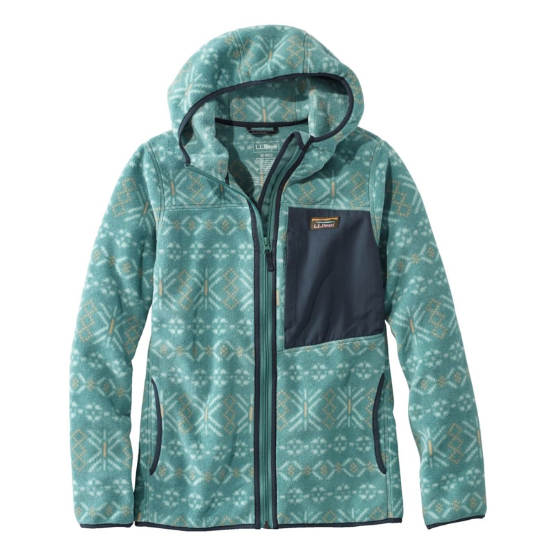 米国フィット・プチ マウンテン・クラシック・フリース・フーディ、プリント