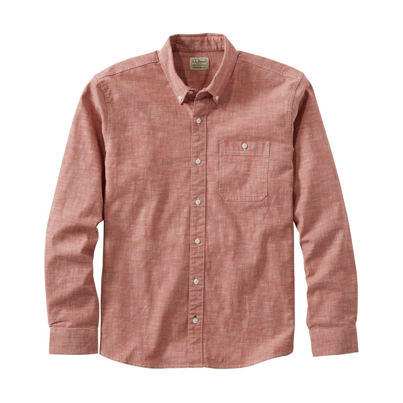 ジャパン・フィット コンフォート・ストレッチ・シャンブレー・シャツ、トラディショナル・フィット　長袖