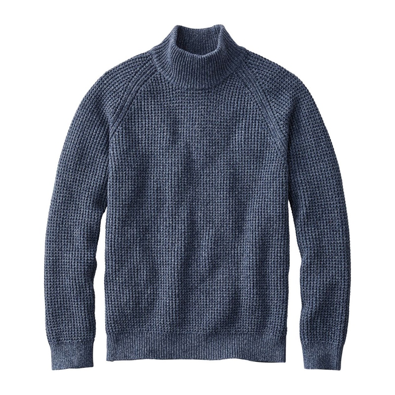 米国フィット・レギュラー エル・エル・ビーン・オーガニック・コットン・セーター、タートルネック