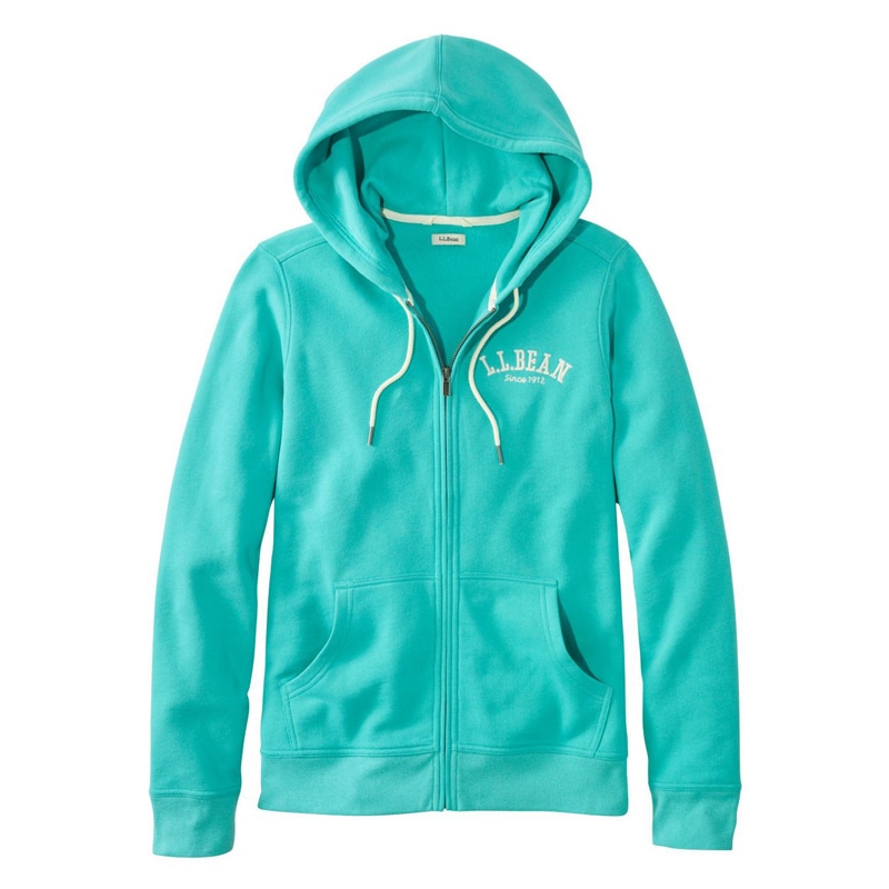 米国フィット・レギュラー エル・エル・ビーン 1912 スウェットシャツ、フルジップ フーディ ロゴ