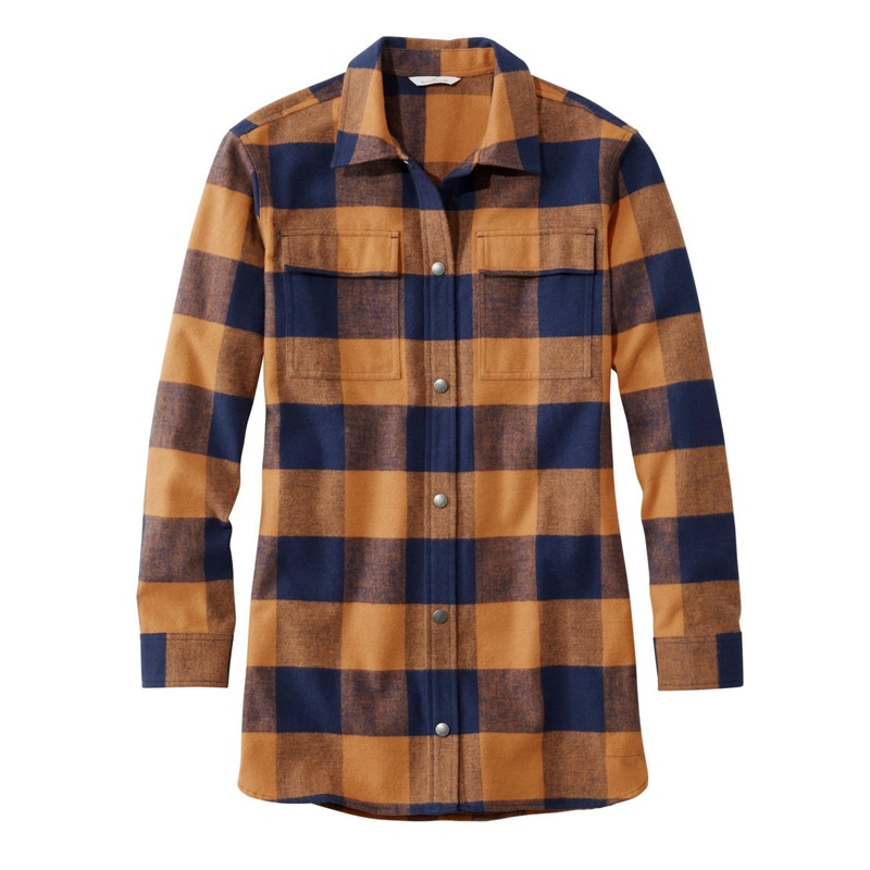 米国フィット・レギュラー シグネチャー・シャミー・シャツ、スナップフロント プラッド