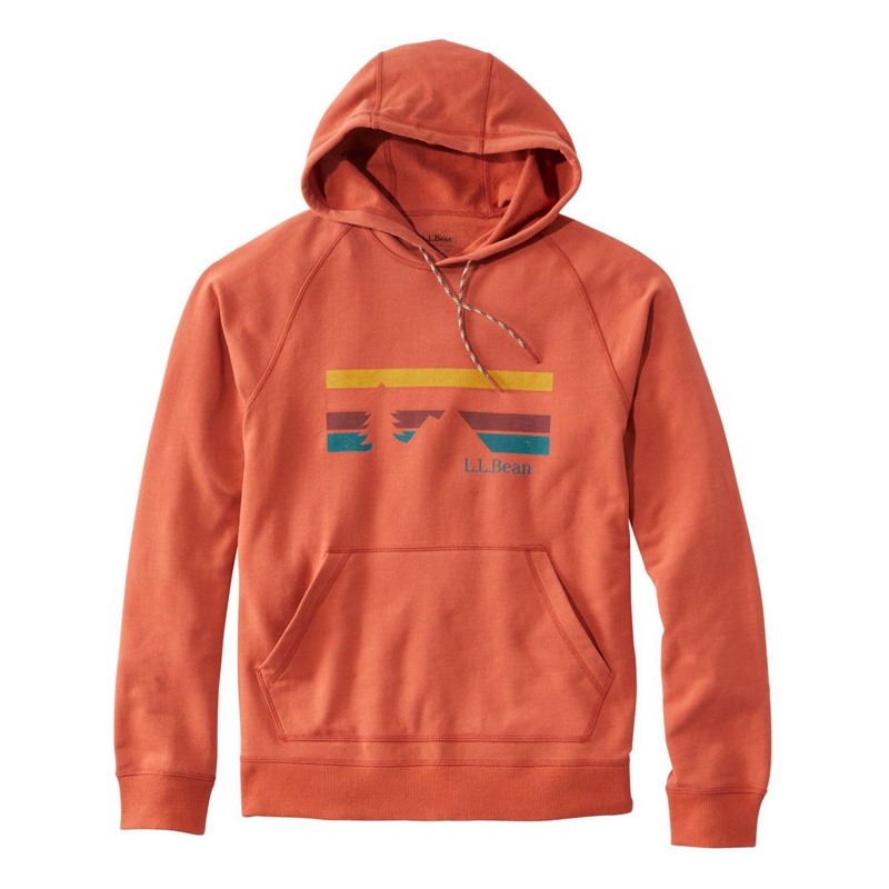 米国フィット・レギュラー エル・エル・ビーン・コンフォート・キャンプ・スウェットシャツ、フーディ グラフィック