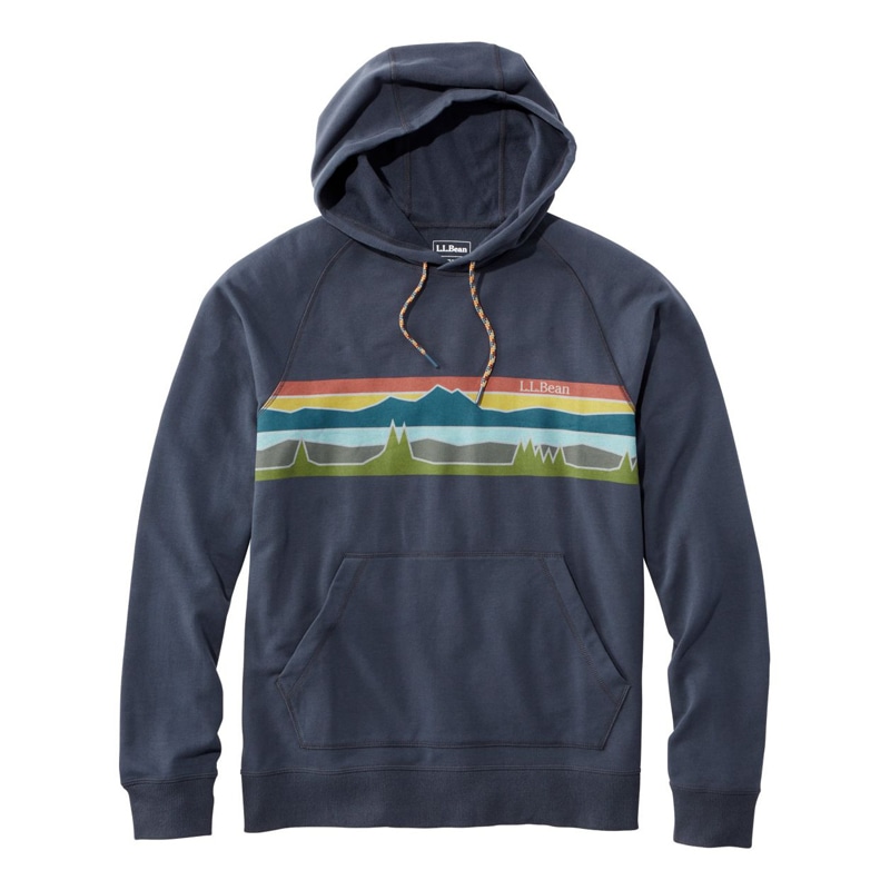 米国フィット・レギュラー エル・エル・ビーン・コンフォート・キャンプ・スウェットシャツ、フーディ グラフィック