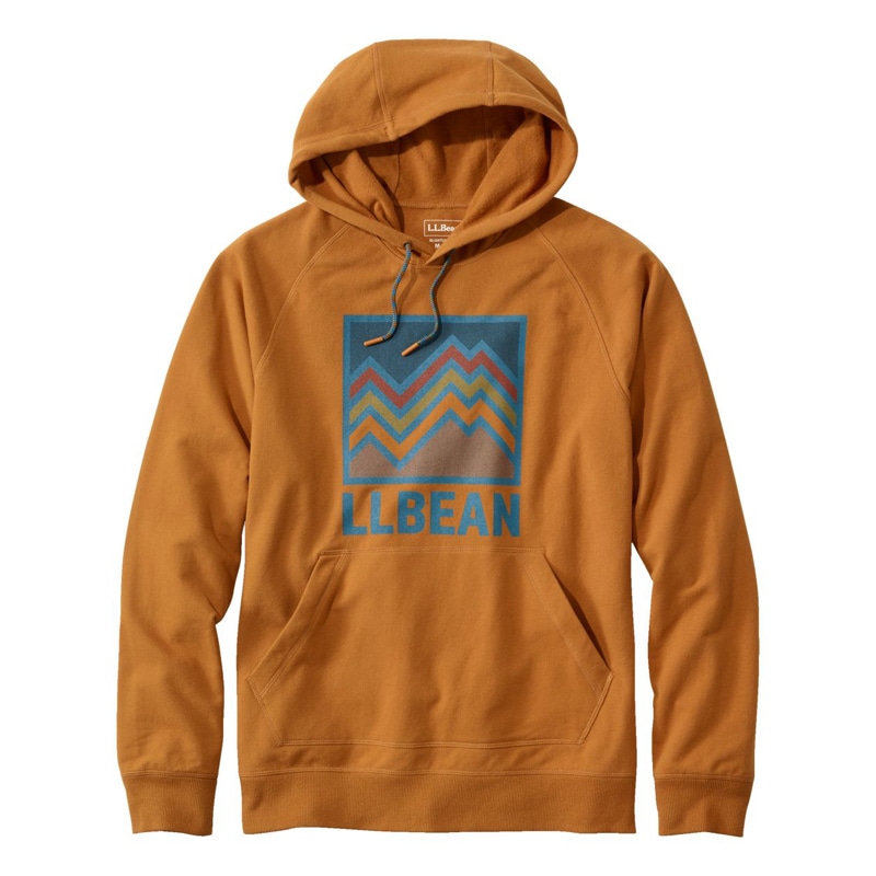 米国フィット・レギュラー エル・エル・ビーン・コンフォート・キャンプ・スウェットシャツ、フーディ グラフィック