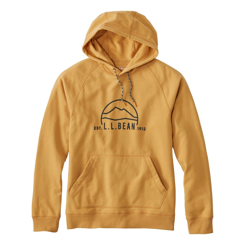 米国フィット・レギュラー エル・エル・ビーン・コンフォート・キャンプ・スウェットシャツ、フーディ グラフィック