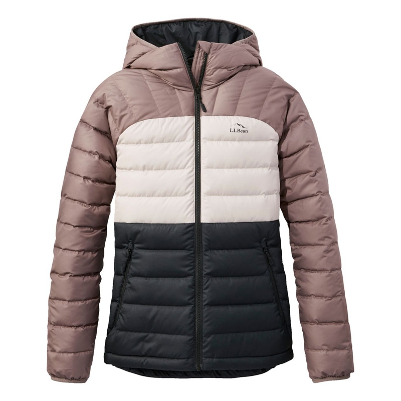 米国フィット・プチ ビーンズ・ダウン・フード・ジャケット、カラーブロック