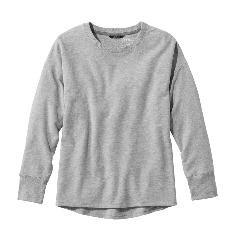 米国フィット・プチ ソフトフレックス・クルーネック・ドルマン・スリーブ・プルオーバー