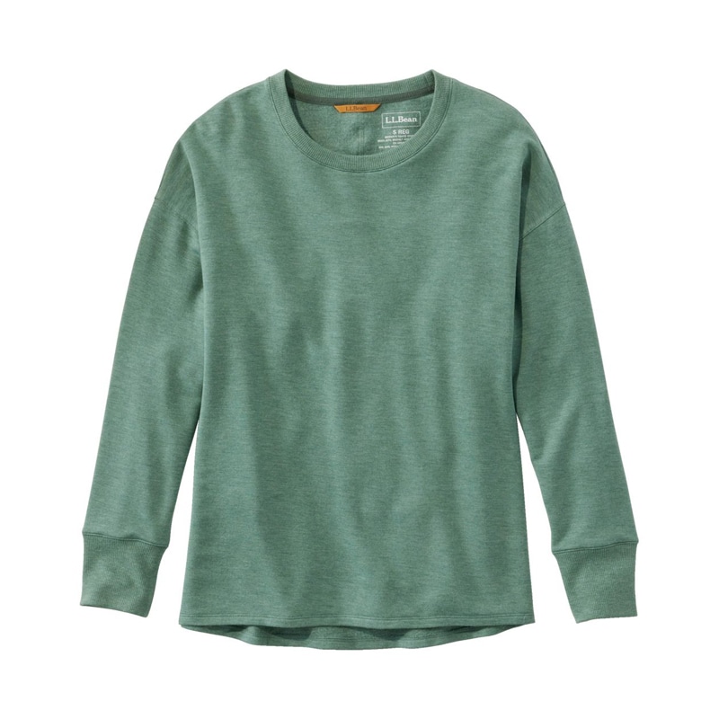 米国フィット・プチ ソフトフレックス・クルーネック・ドルマン・スリーブ・プルオーバー