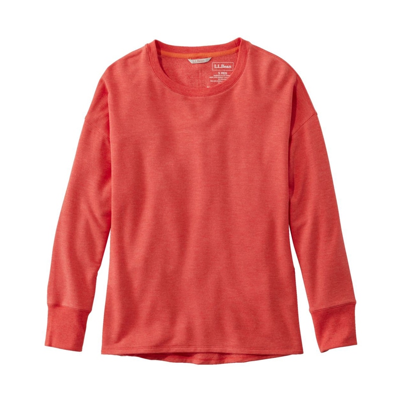 米国フィット・プチ ソフトフレックス・クルーネック・ドルマン・スリーブ・プルオーバー