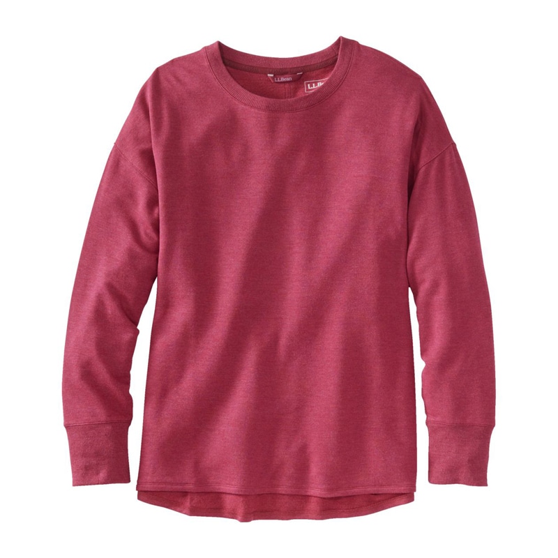 米国フィット・プチ ソフトフレックス・クルーネック・ドルマン・スリーブ・プルオーバー