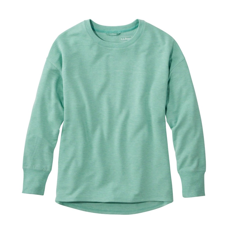 米国フィット・プチ ソフトフレックス・クルーネック・ドルマン・スリーブ・プルオーバー