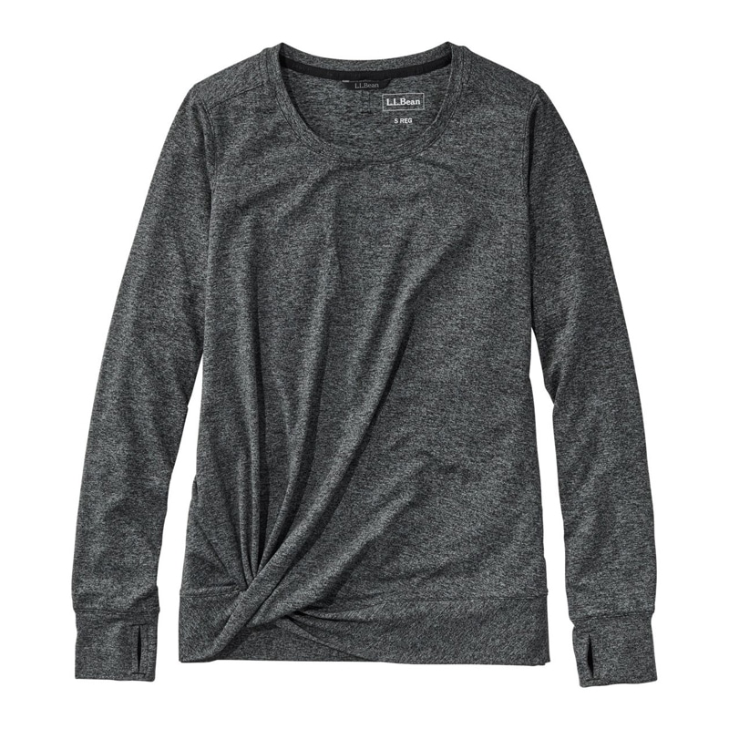 米国フィット・レギュラー ベンチャーソフト・ツイストフロント・トップ、長袖