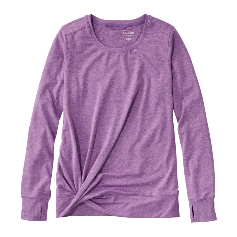 米国フィット・レギュラー ベンチャーソフト・ツイストフロント・トップ、長袖