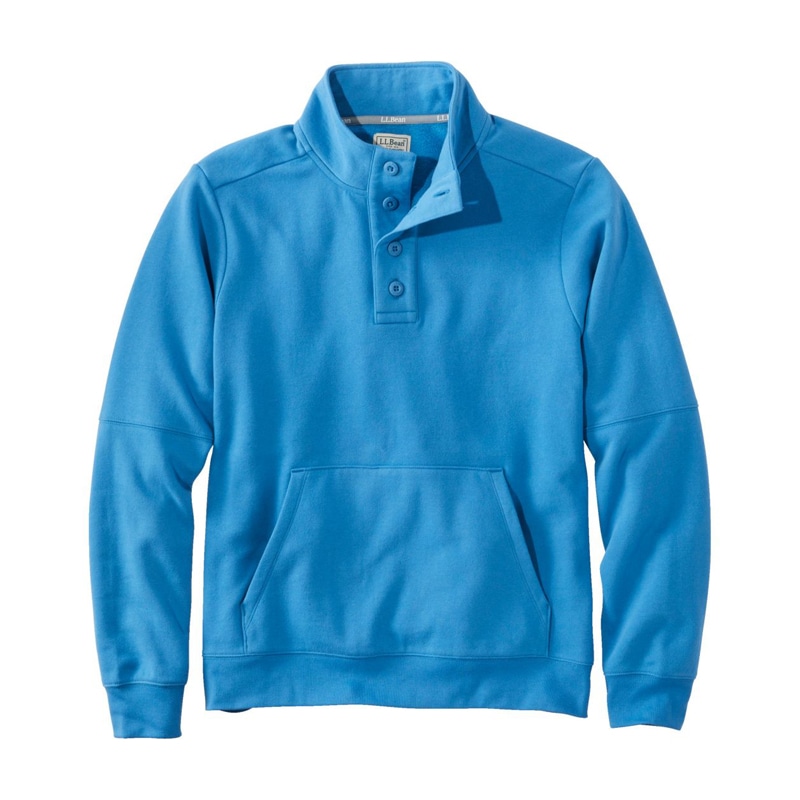 米国フィット・レギュラー エル・エル・ビーン 1912 スウェットシャツ、ボタンモック