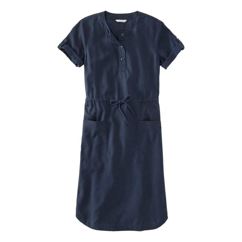 米国フィット・レギュラー シグネチャー・テンセル・リネン・ブレンド・ウーブン・ドレス