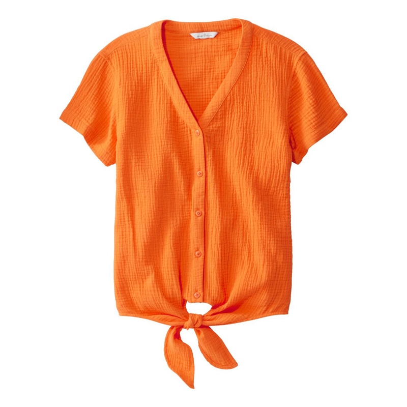 米国フィット・レギュラー シグネチャー・コットン・ダブル・ウィーブ・シャツ、半袖