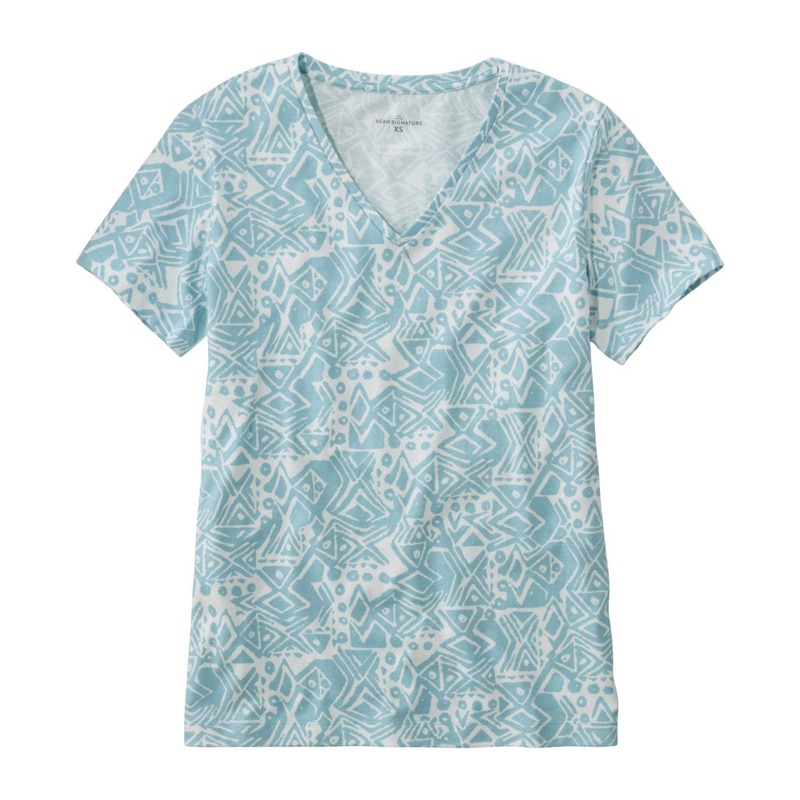 米国フィット・レギュラー シグネチャー・レンジリー・コットン・ティ、Vネック