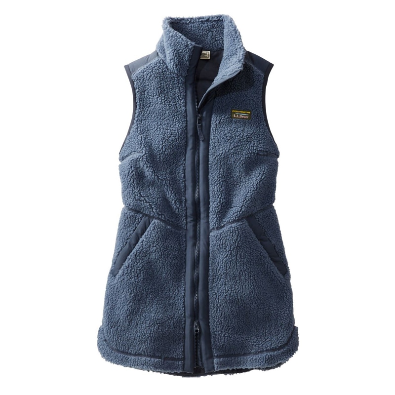 米国フィット・プチ ビーンズ・シェルパ・フリース・ロング・ベスト