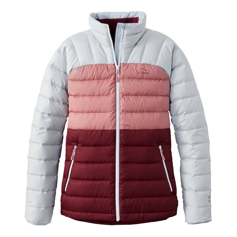 米国フィット・プチ ビーンズ・ダウン・ジャケット、カラーブロック