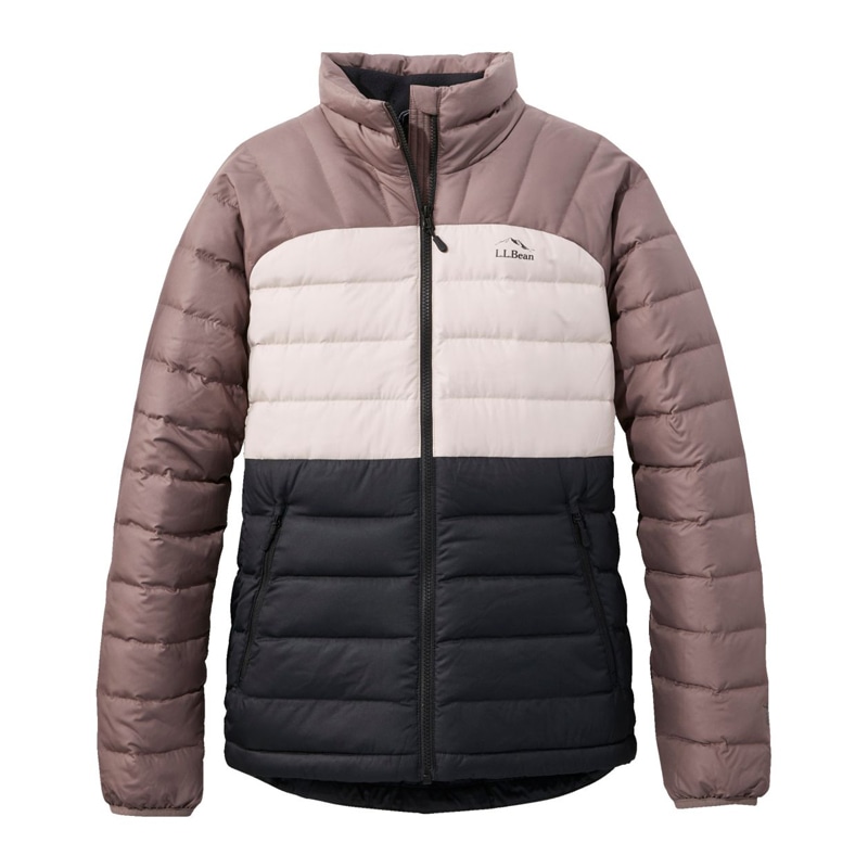 米国フィット・プチ ビーンズ・ダウン・ジャケット、カラーブロック