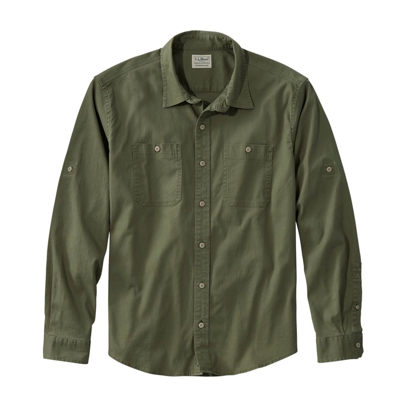 ジャパン・フィット レイクウォッシュ・キャンプ・シャツ、長袖