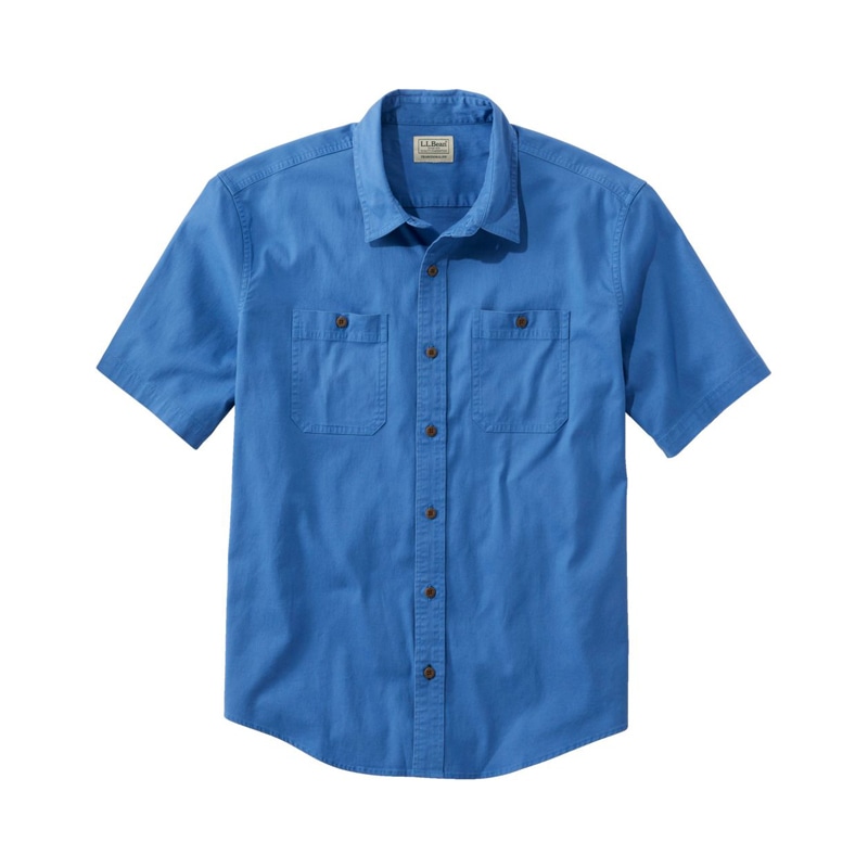 ジャパン・フィット レイクウォッシュ・キャンプ・シャツ、半袖