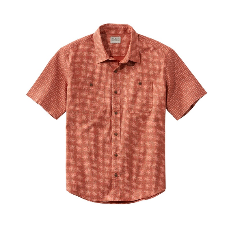 ジャパン・フィット レイクウォッシュ・キャンプ・シャツ、半袖