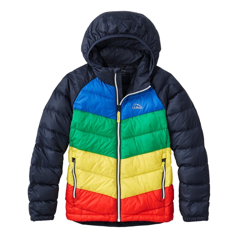 ビックキッズ・ウルトラライト 650 ダウン・ジャケット、カラーブロック