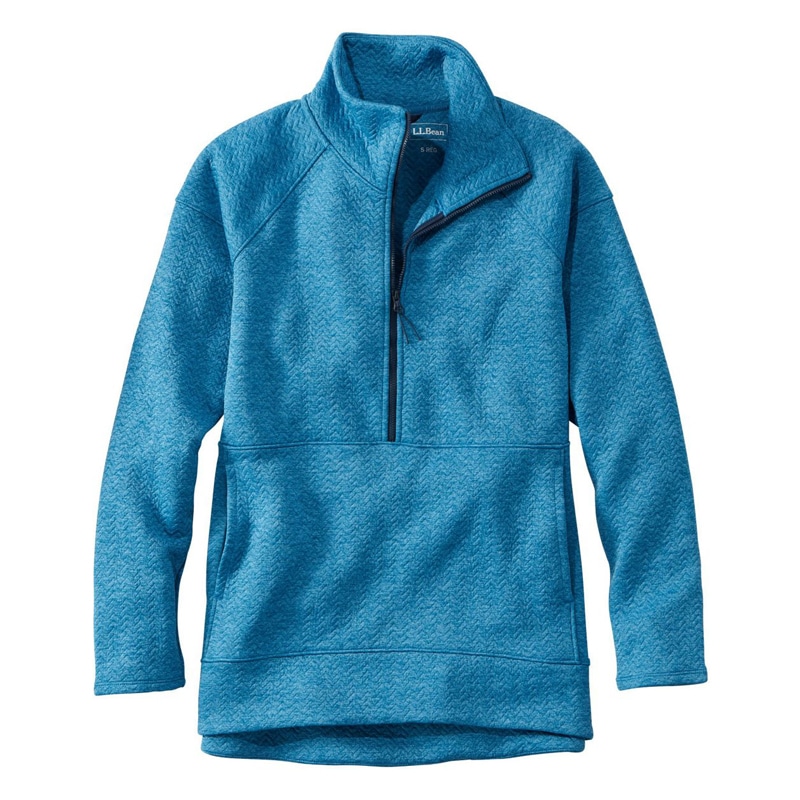 米国フィット・プチ フレックスフォワード・キルト・ハーフジップ・プルオーバー