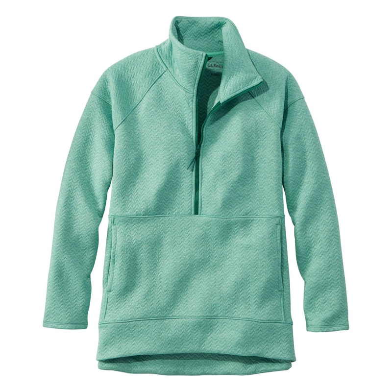 米国フィット・プチ フレックスフォワード・キルト・ハーフジップ・プルオーバー