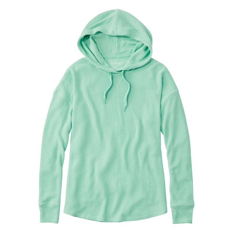 米国フィット・プチ ソフト・ストレッチ・ワッフル・フーディ