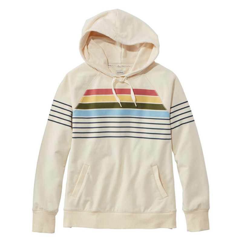 米国フィット・レギュラー エル・エル・ビーン 24/7 スウェットシャツ、フーディ ストライプ