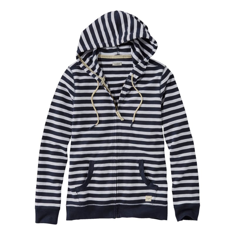 米国フィット・プチ オーガニック・コットン・スウェットシャツ・フーディ、長袖 ストライプ