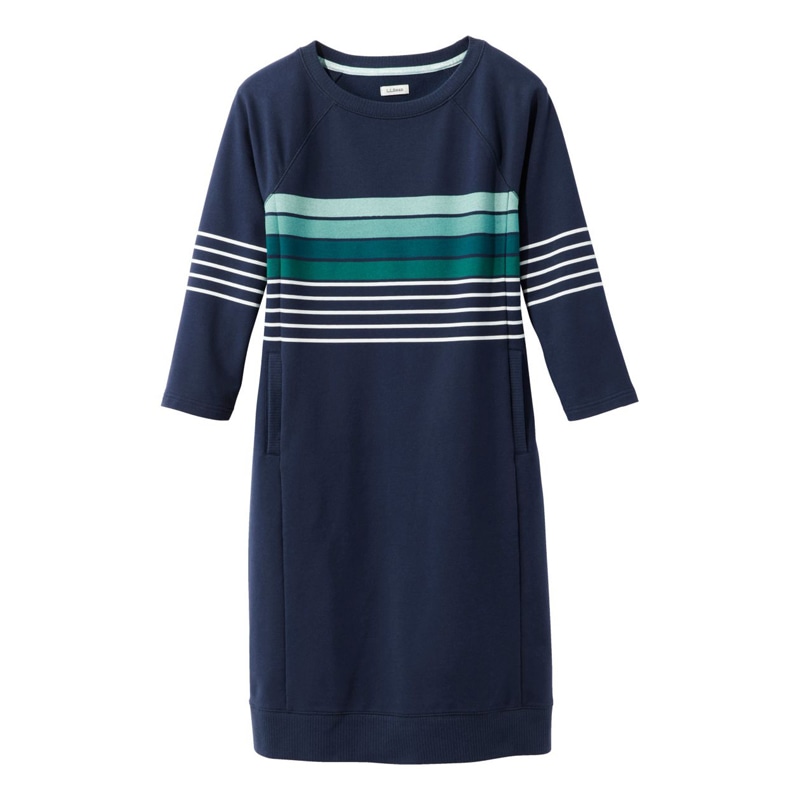 ジャパン・フィット エル・エル・ビーン 24/7 スウェット、ドレス ストライプ