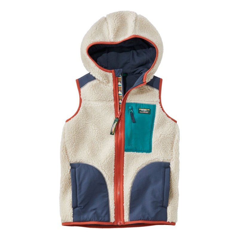 ビックキッズ・シェルパ・フリース・フード・ベスト
