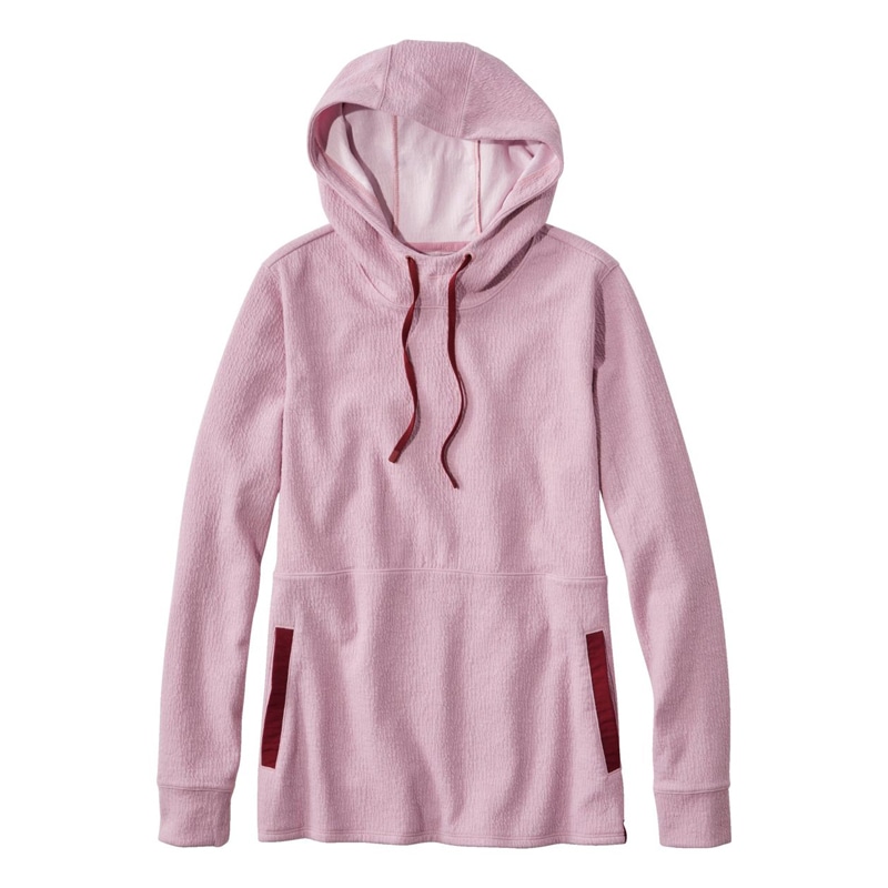 米国フィット・レギュラー ダブル・レイヤー・テクスチャード・プルオーバー、フーディ