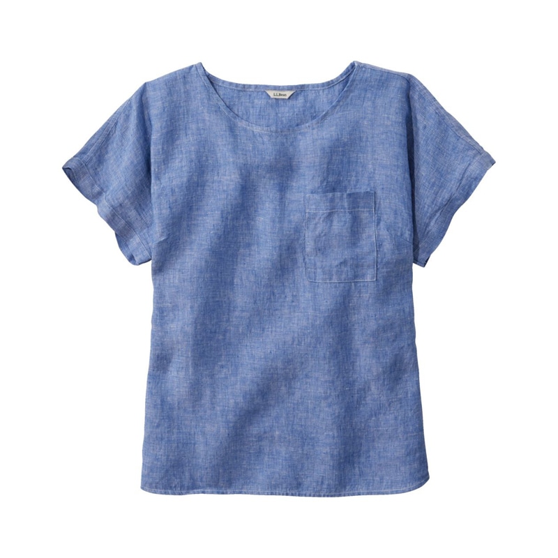 ジャパン・フィット プレミアム・ウォッシャブル・リネン・シャツ、半袖ティ