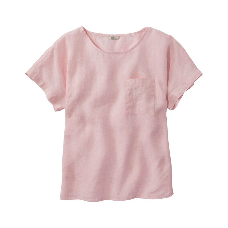 ジャパン・フィット プレミアム・ウォッシャブル・リネン・シャツ、半袖ティ