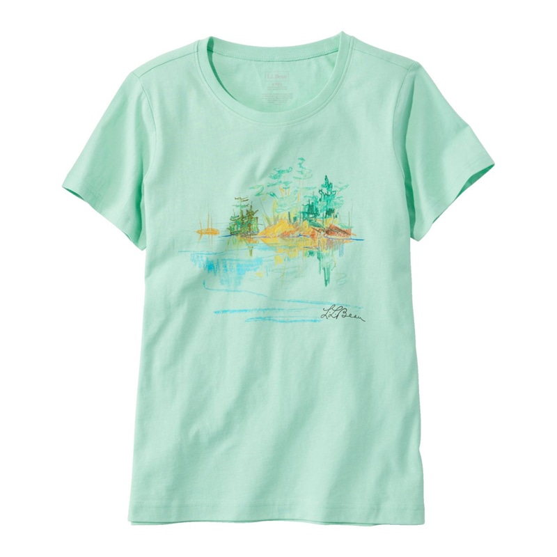 ジャパン・フィット エル・エル・ビーン・グラフィック・ティ、半袖 ジェス・フランク・アートワーク