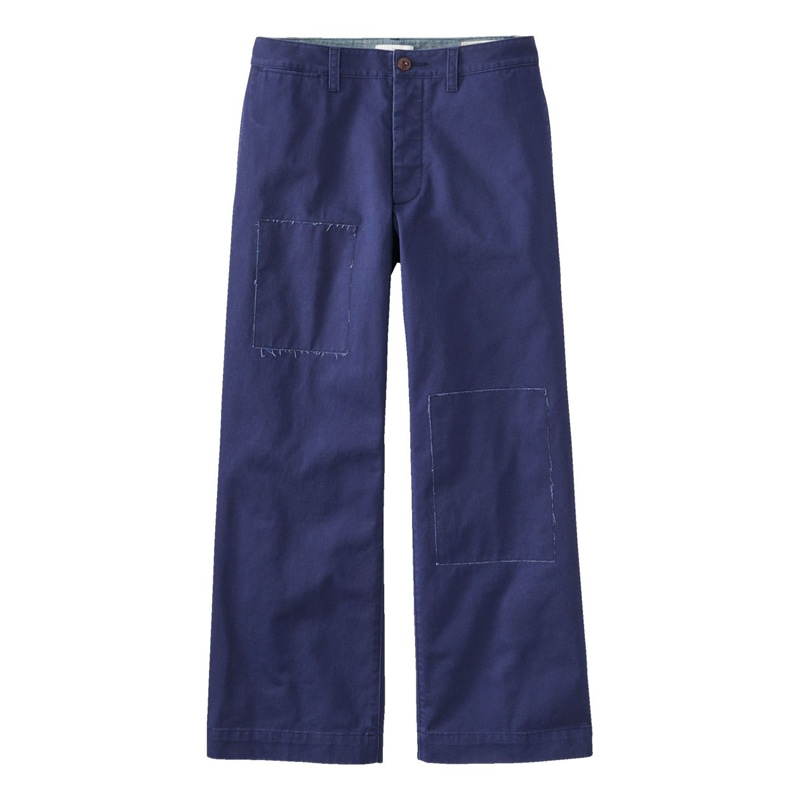 米国フィット・レギュラー シグネチャー・ボーイフレンド・チノ、ミッドライズ パッチワーク