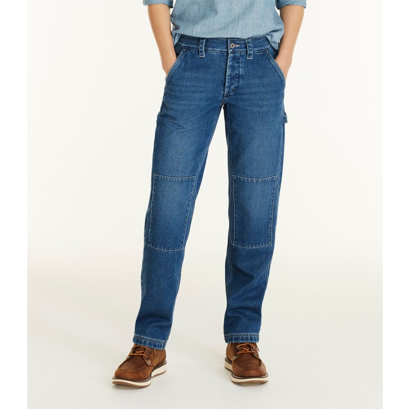 米国フィット・レギュラー シグネチャー・スーパーソフト・ジーンズ、ハイライズ ストレートレッグ カーペンター