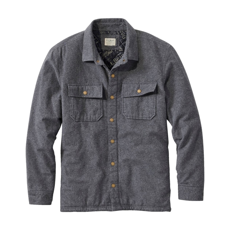 米国フィット・レギュラー プリマロフト・ラインド・シャミー・シャツ・ジャック、トラディショナル・フィット