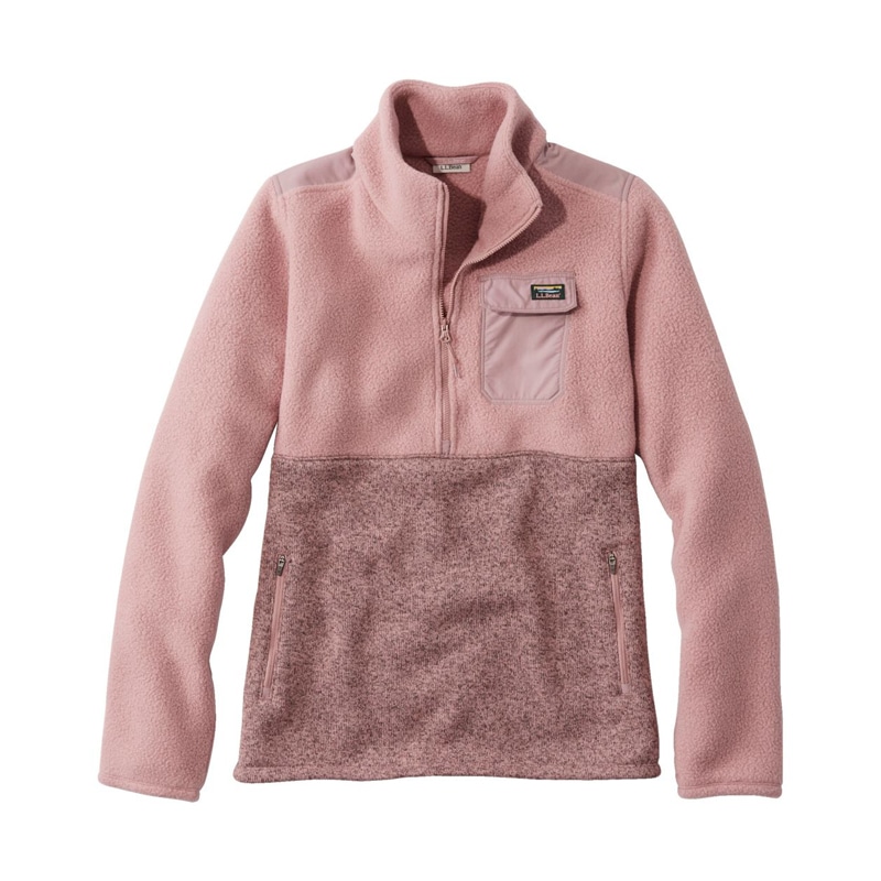 米国フィット・プチ エル・エル・ビーン・セーター・フリース・シェルパ・ハイブリッド・プルオーバー