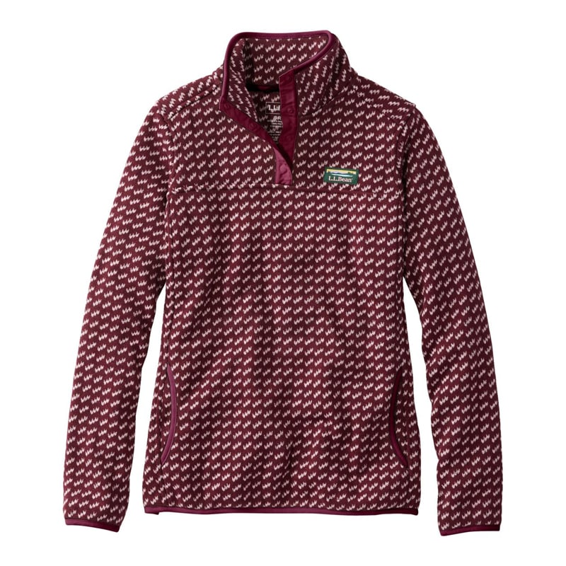 米国フィット・プチ エル・エル・ビーン・セーター・フリース・プルオーバー、プリント