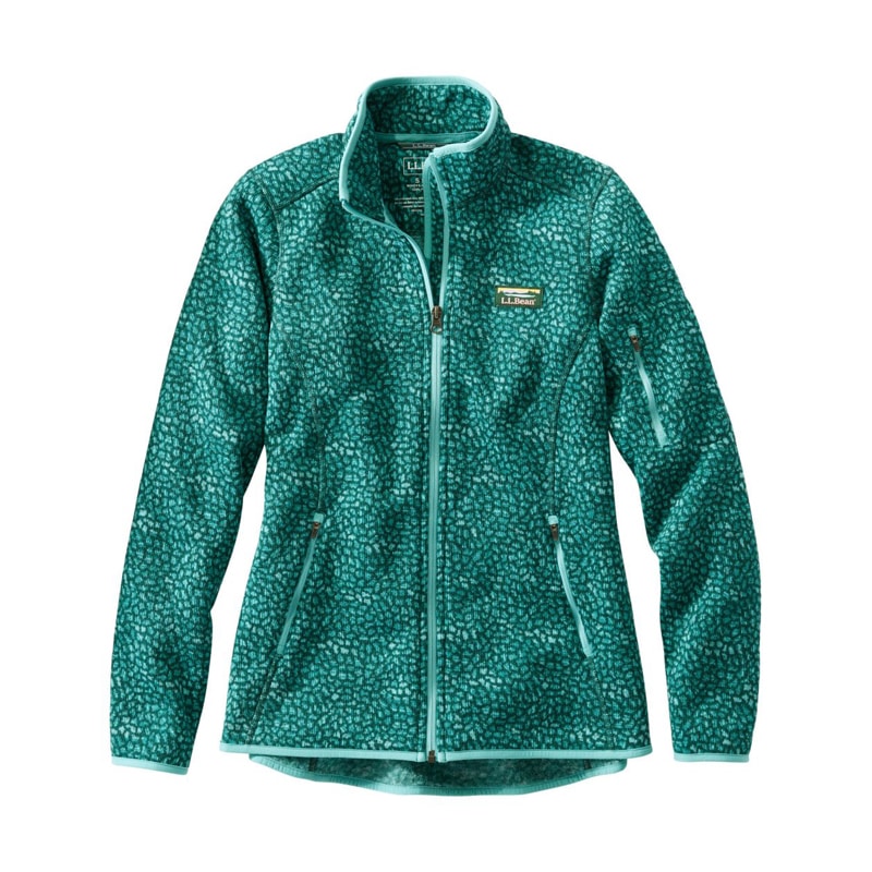 米国フィット・プチ エル・エル・ビーン・セーター・フリース・フルジップ・ジャケット、プリント