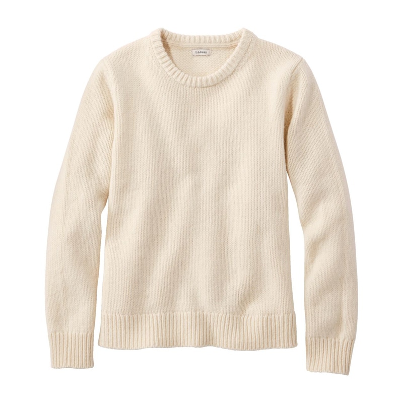 米国フィット・プチ ビーンズ・クラシック・ラグ・ウール・セーター、クルーネック