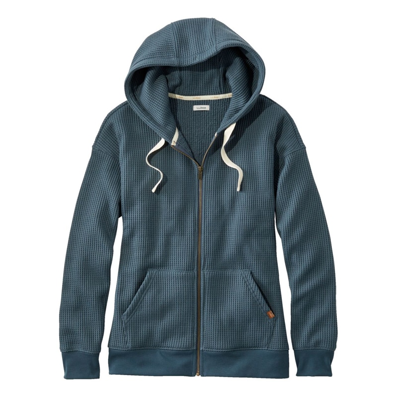 米国フィット・プチ バーチウッド・ブラッシュ・ワッフル・フルジップ・フーディ