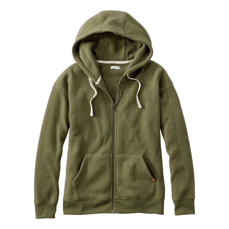 米国フィット・プチ バーチウッド・ブラッシュ・ワッフル・フルジップ・フーディ