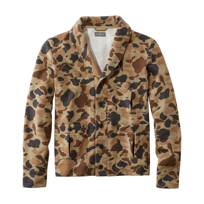 米国フィット・レギュラー シグネチャー・ヘリテージ・スウェットシャツ、カーディガン プリント